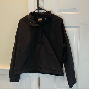 Gap Fit cropped track jacket half zip